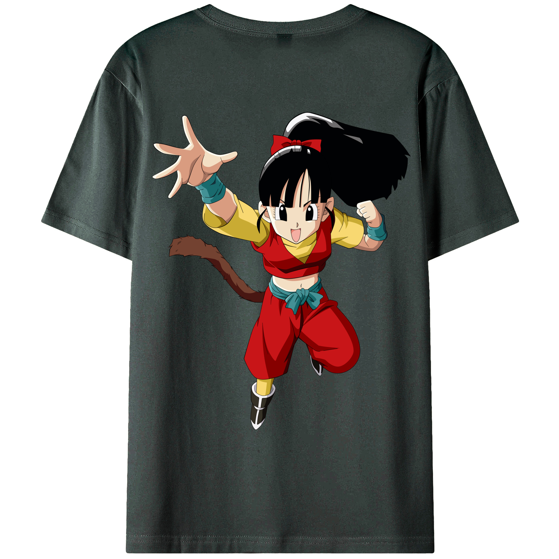 （画像用） ドラゴンボール パン DRAGON BALL Pan 綿100％ メンズ半袖Tシャツ（バックプリント） 通気性